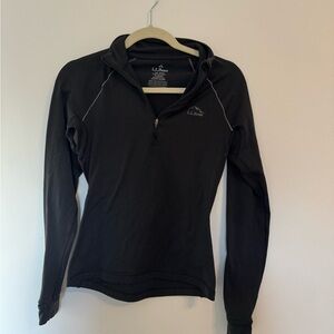 L.L. Bean Women's Black Quarter Zip